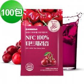 韓國HT農場｜NFC原汁100%酸櫻桃汁(100包/盒),